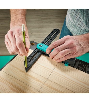 Wolfcraft 6958000 Mastar Fonksiyonlu Açı Alma Aleti