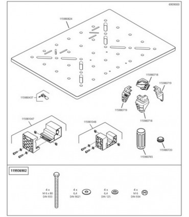Wolfcraft 6909000 Master Work 1600 Çalışma Tezgahı