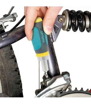 Wolfcraft 1237000 Cırcırlı Mini Tornavida Düz Yıldız Bits Seti 6P