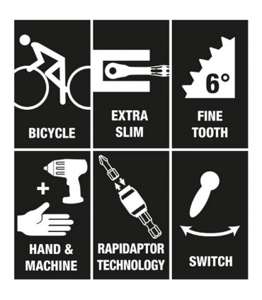 Wera Zyklop Mini Cırcır Bisiklet Tamir Seti 3 05004172001