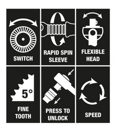 Wera Zyklop Speed KF Kompakt 1/4" Cırcır Lokma Bits Seti 26P 05051045001