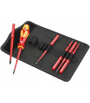 Wera VDE 7 KF Elektrikçi İnce Uçlu Tornavida Seti 05003475001