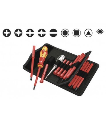 Wera VDE 18 KF Kompakt Elektrikçi Tornavida Seti 1 05003471001