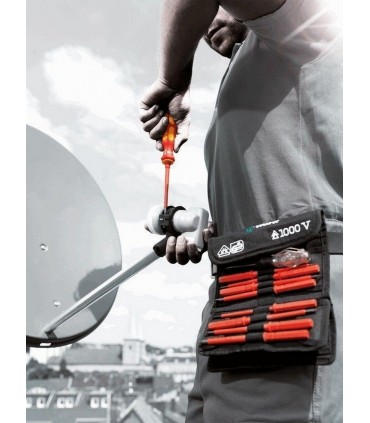 Wera VDE 17 KF Kompakt Elektrikçi Ekstra İnce Tornavida Seti 05136027001