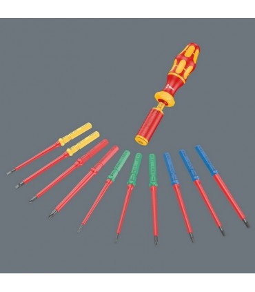 Wera VDE 16 Tool Finder Ekstra İnce 1 Geçmeli Uçlu Torklu Tornavida 1.2-3Nm Set 05006605001