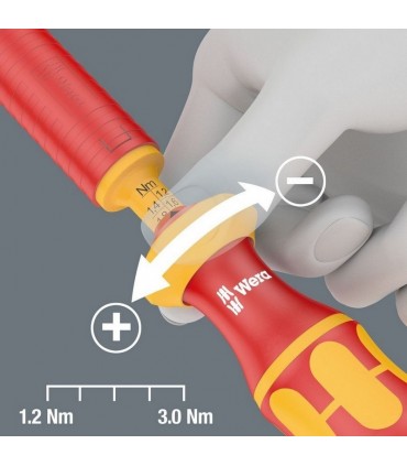 Wera VDE 15 Torklu Tornavida 1,2-3,0Nm İnce Uçlu Set 05059291001