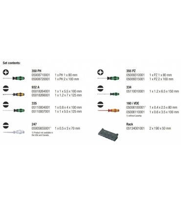 Wera Tornavida Seti XXL Kraftform 05051010001