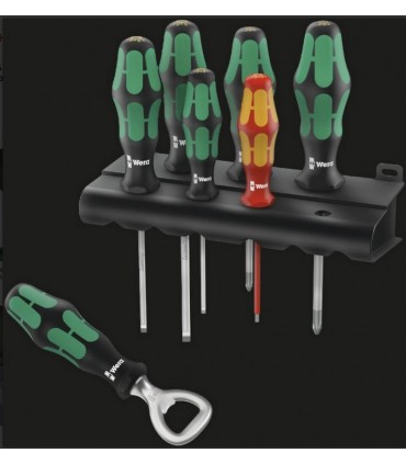 Wera 335/350/160i Düz Yıldız Tornavida Seti 6P Açacaklı 05203775001