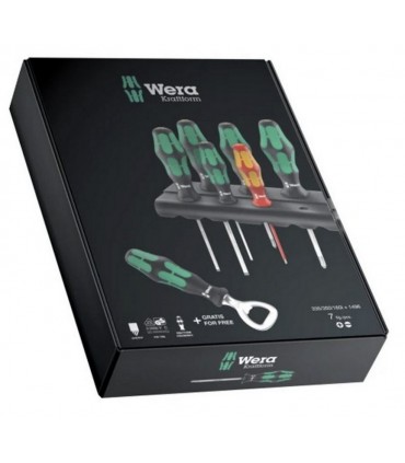 Wera 335/350/160i Düz Yıldız Tornavida Seti 6P Açacaklı 05203775001