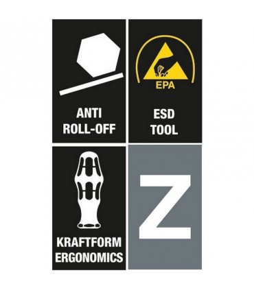 Wera Stubby ESD Tornavida Bits Seti 1 05057472001