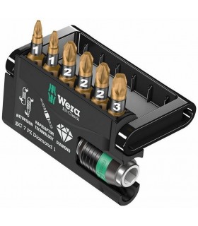 Wera Bit-Check 7 Pozidriv Bits Seti Elmas Uçlu 05057412001