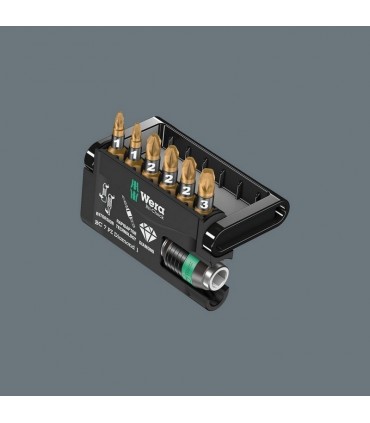 Wera Bit-Check 7 Pozidriv Bits Seti Elmas Uçlu 05057412001