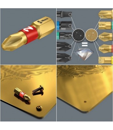 Wera Bit-Check 7 Pozidriv Bits Seti Elmas Uçlu 05057412001