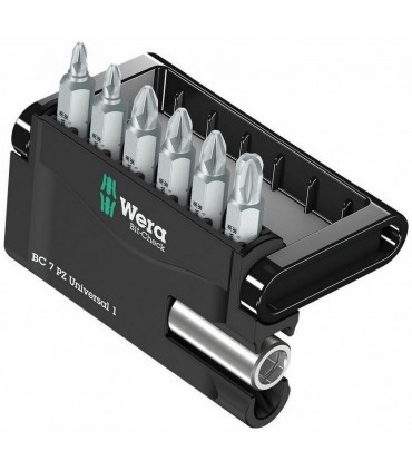 Wera Bit-Check 7 Universal 1 Pozidriv Bits Seti 05056296001