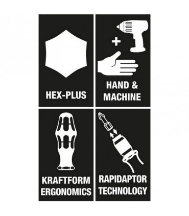 Wera Kraftform Kompakt 71 Tornavida Bits Seti 05057111001