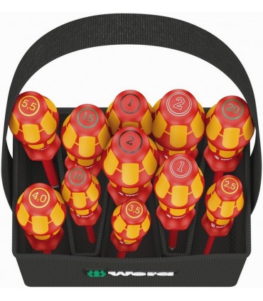 Wera Kraftform 2go 100 VDE Çantalı Tornavida Seti 11P 05004310001