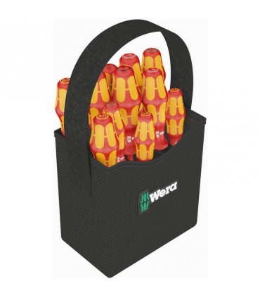 Wera Kraftform 2go 100 VDE Çantalı Tornavida Seti 11P 05004310001