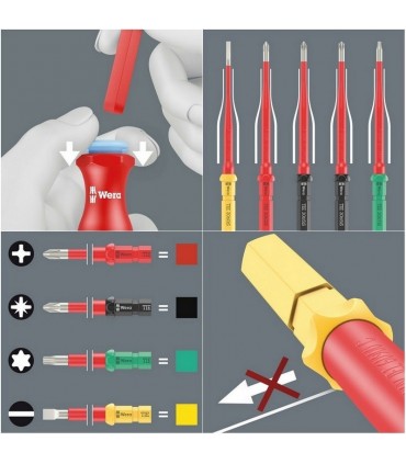 Wera KK VDE 7 Tool Finder Paslanmaz Torx Geçmeli Uçlu Tornavida Set 05006630001