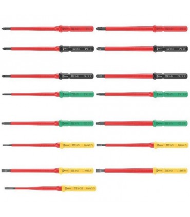 Wera KK VDE 17 Tool Finder Üniversal 1 Geçmeli Uçlu Tornavida Set 05006611001