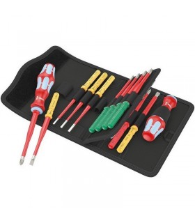 Wera KK VDE 17 Tool Finder Paslanmaz Ekstra İnce 1 Geçmeli Uçlu Tornavida Set 05006631001