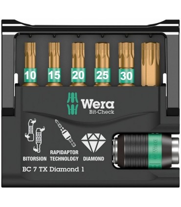 Wera Bit-Check 7 Elmas Uçlu Torx Bits Seti 05057415001