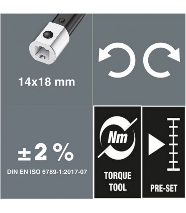 Wera Click-Torque XP3 9x12 Değişken Uçlu Torkmetre 15-150Nm 05075672001