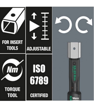 Wera Click-Torque XP3 15-100Nm Önayarlı 9x12mm Tork Anahtarı 15Nm 05075672010