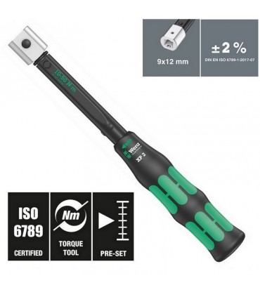 Wera Click-Torque XP2 10-50Nm Önayarlı 9x12mm Tork Anahtarı 10Nm 05075671010