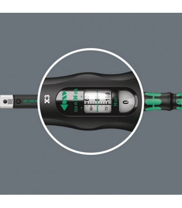 Wera Click-Torque X3 9x12 Değişken Uçlu Torkmetre 20-100Nm 05075653001