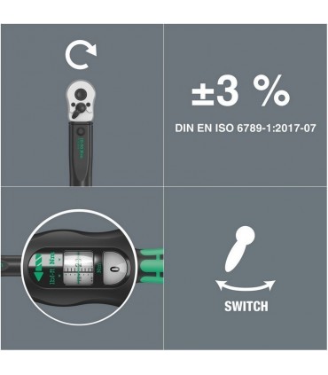 Wera Click-Torque C5 Tork Anahtarı 80-400Nm Cırcır 1/2" 05075624001