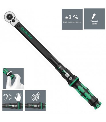 Wera Click-Torque C3 Torkmetre Seti 2 40-200Nm Cırcır 1/2" 05075681001