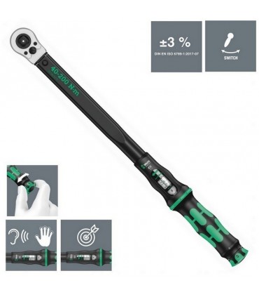 Wera Click-Torque C3 Torkmetre Seti 1 40-200Nm Cırcır 1/2" 05075680001