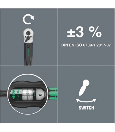 Wera Click-Torque C2 Tork Anahtarı 20-100Nm Cırcır 1/2" 05075621001
