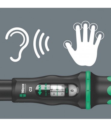 Wera Click-Torque C2 R/L 20-100Nm İtmeli 1/2" Kare Tork Anahtarı 05075625001