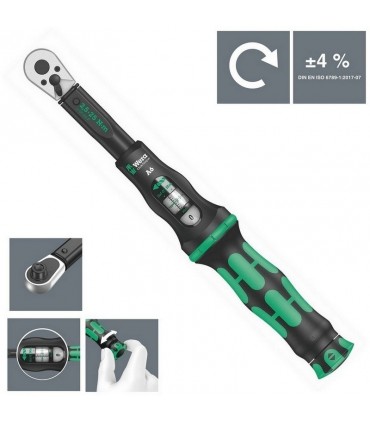 Wera Click-Torque A6 Tork Anahtarı 2,5-25Nm Cırcır 1/4" Bits 05075605001