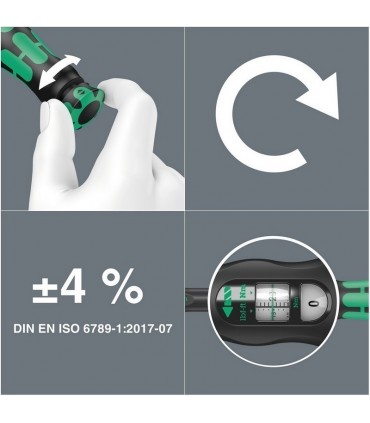 Wera Click-Torque A6 Tork Anahtarı 2,5-25Nm Cırcır 1/4" Bits 05075605001