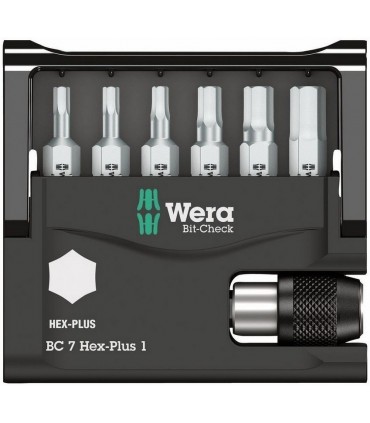 Wera Bit-Check 7 Universal 1 HexPlus Bits Seti 05056168001