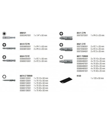 Wera Bits Seti Bit-Safe 43 Universal 1 05057450001