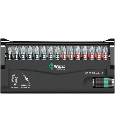 Wera Bits Seti Bitorsion 1 Bit-Check 30 05057430001