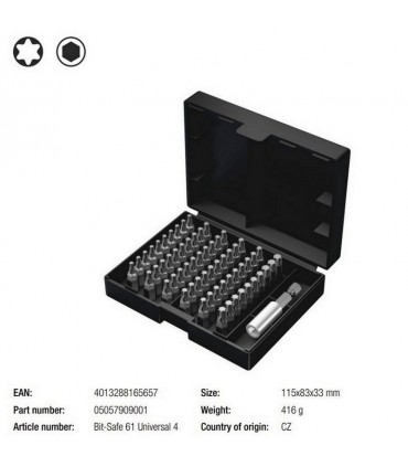 Wera Bit-Safe Klasik 9 Bits Seti 05057909001