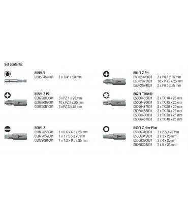 Wera Bit-Safe Klasik 4 Bits Seti 05057127001