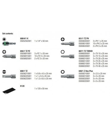Wera Bit-Safe 61 Universal 1 Bits Seti 05057122001