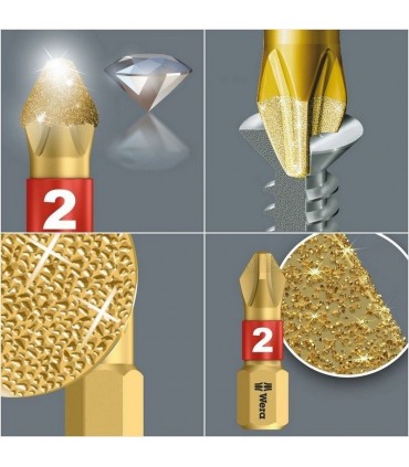 Wera Bit-Check 7 Diamond 1 Bitorsion Bits Seti 05057416001