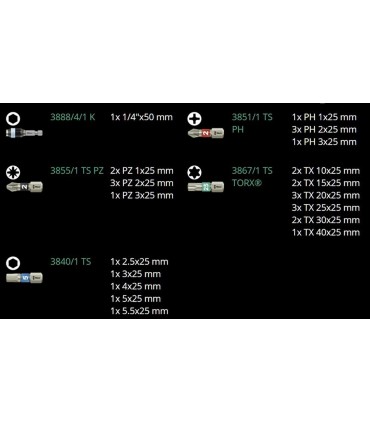 Wera Bit-Check 30 Stainless Bits Seti 1 05071109001