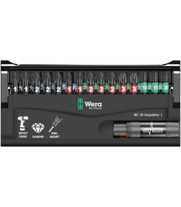 Wera Bit-Check 30 Impaktor bits seti 1 05057690001