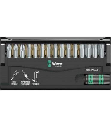 Wera Bit-Check 30 Ahşap 1 Bits Seti 05057433001