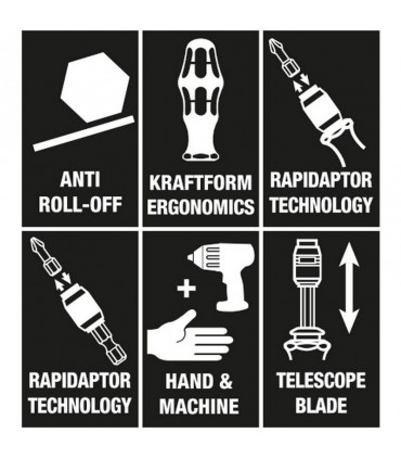 Wera Bit-Check 22 Tornavida Bits Seti 05051023001