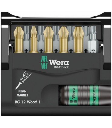 Wera Bit-Check 12 Mobilya 1 Bits Seti 05057423001