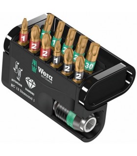 Wera Bit-Check 12 Diamond 1 Bitorsion Bits Seti 05057421001