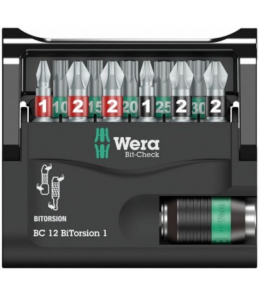 Wera Bit-Check 12 Bitorsion 1 Bits Seti 05057420001